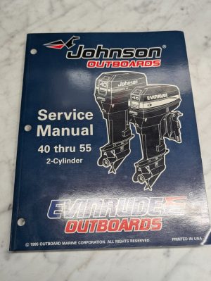 Omc Johnson Evinrude Service Manual "Ed" 40 Thru 55 Hp 2 Cylinder #507124