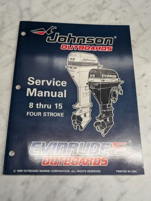 Omc Johnson Evinrude Service Manual "Ed" 8 Thru 15 Hp Four Stroke #507121