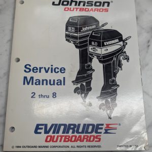 Omc Johnson Evinrude Service Manual "Eo" 2 Thru 8 Hp #503145