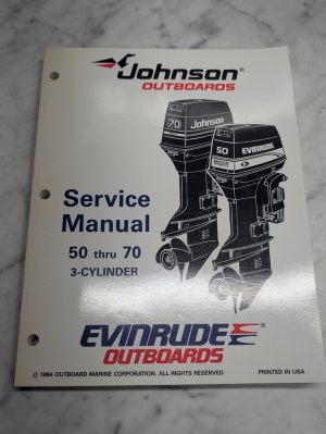 Omc Johnson Evinrude Service Manual "Eo" 50 Thru 70 Hp 3 Cylinder #503149