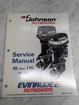 Omc Johnson Evinrude Service Manual "Eo" 85 Thru 115 Hp 90° Cv #503150