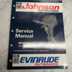 Omc Johnson Evinrude Service Manual "En" 2.3 Thru 8 Hp #508141
