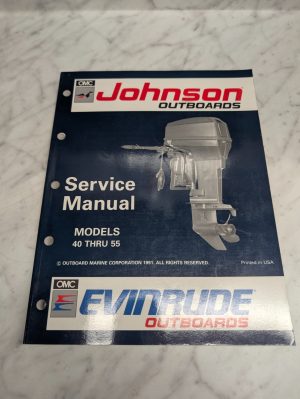Omc Johnson Evinrude Service Manual "En" Models 40 Thru 55 Hp #508143