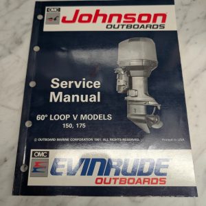 Omc Johnson Evinrude Service Manual "En" 60° Loop V Models 150 175 Hp #508146