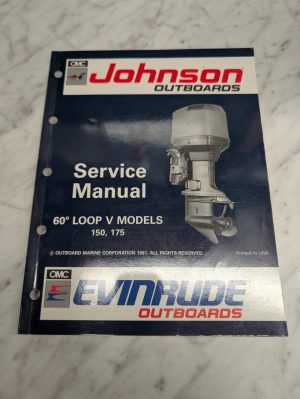 Omc Johnson Evinrude Service Manual "En" 60° Loop V Models 150 175 Hp #508146