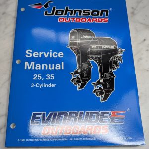 Omc Johnson Evinrude Service Manual "Ec" Models 25 35 Hp 3 Cylinder P/N 520205