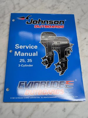 Omc Johnson Evinrude Service Manual "Ec" Models 25 35 Hp 3 Cylinder P/N 520205