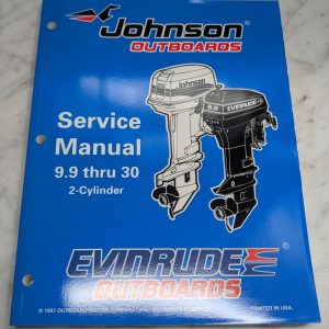 Omc Johnson Evinrude Service Manual "Ec" Models 9.9 Thru 30 Hp 2 Cylinder 520204