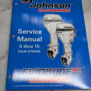 Omc Johnson Evinrude Service Manual "Ec" Models 5 Thru 15 Four Stroke #520203