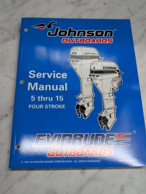 Omc Johnson Evinrude Service Manual "Ec" Models 5 Thru 15 Four Stroke #520203
