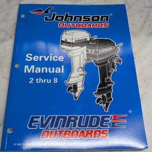 Omc Johnson Evinrude Service Manual "Ec" Models 2 Thru 8 Hp #520202