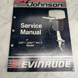 Omc Johnson Evinrude Service Manual "Cc" Models Colt Junior Thru 8 Hp #507659