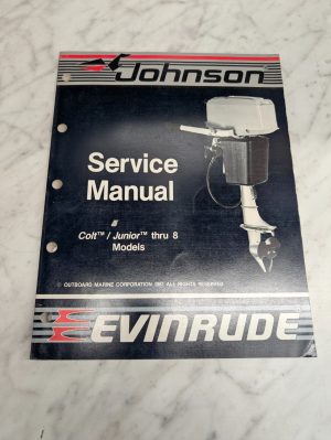 Omc Johnson Evinrude Service Manual "Cc" Models Colt Junior Thru 8 Hp #507659