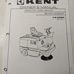 Kent Operating Maintenance Manual Parts List Book Sweeper Ks-35Br