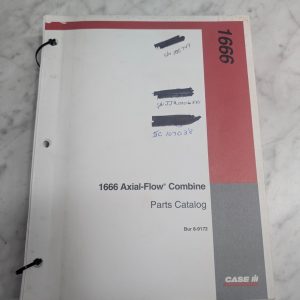 Case Ih Parts List Book Manual Catalog 1666 Axial Flow Combine Bur 8-9172 1995