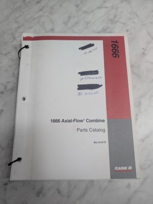 Case Ih Parts List Book Manual Catalog 1666 Axial Flow Combine Bur 8-9172 1995