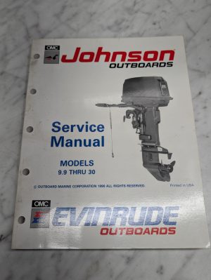 Omc Johnson Evinrude Service Manual "Ei" Models 9.9 Thru 30 Hp #507946