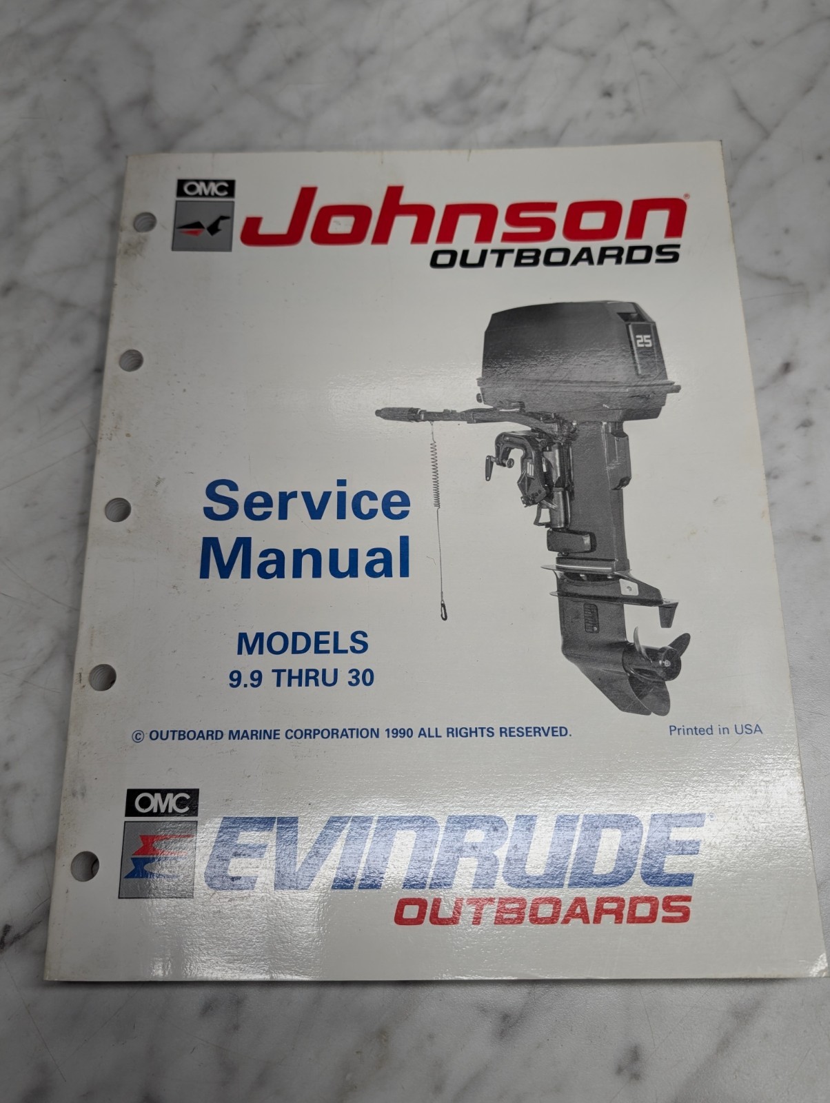 Omc Johnson Evinrude Service Manual "Ei" Models 9.9 Thru 30 Hp #507946
