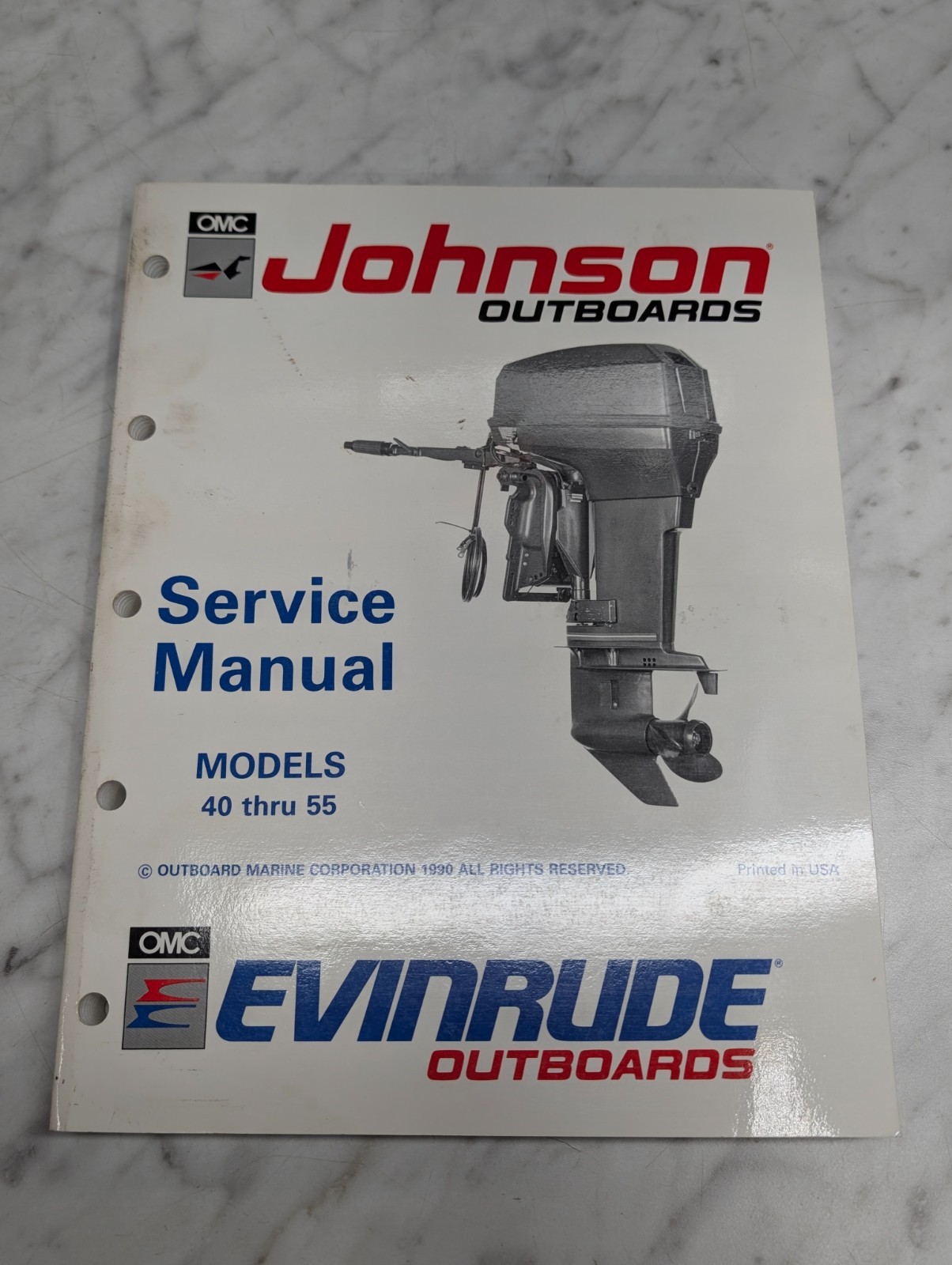 Omc Johnson Evinrude Service Manual "Ei" Models 40 Thru 55 Hp #507947