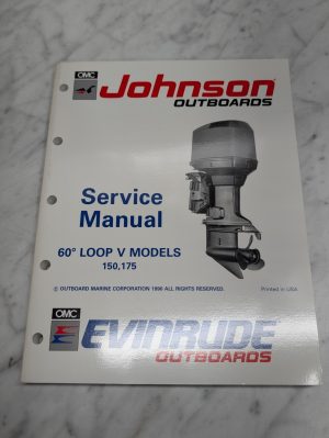 Omc Johnson Evinrude Service Manual "Ei" 60° Loop V Models 150 175 Hp #507950
