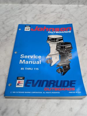 Omc Johnson Evinrude Service Manual "Er" Models 85 Thru 115 Hp #500610