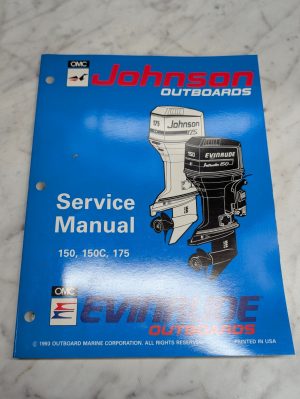 Omc Johnson Evinrude Service Manual "Er" Models 60° Lv 150C 175 Hp #500611