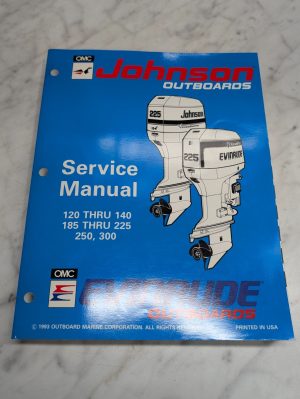 Omc Johnson Evinrude Service Manual "Er" Models 90° Lv 120-300 Hp #500612