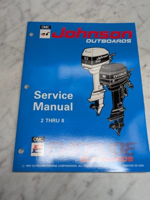 Omc Johnson Evinrude Service Manual "Er" Models 2 Thru 8 Hp #500606