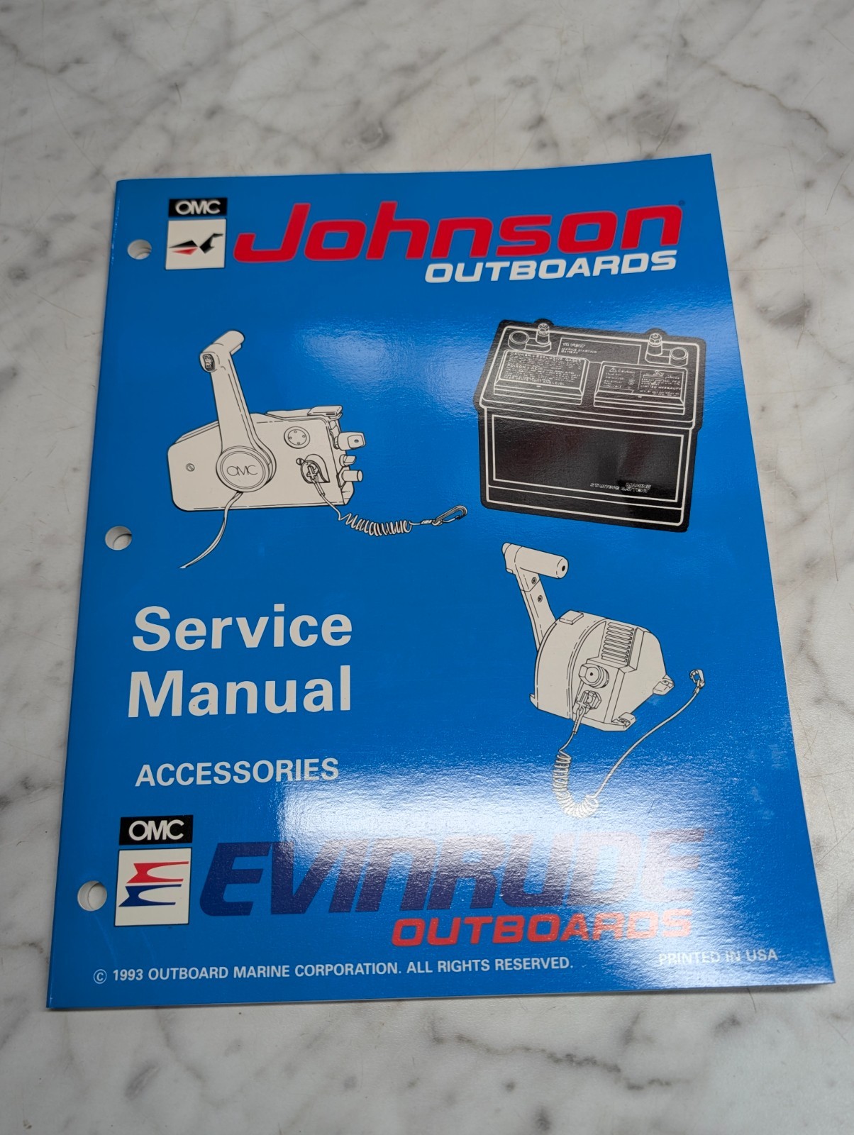 Omc Johnson Evinrude Service Manual "Er" Models Accessories