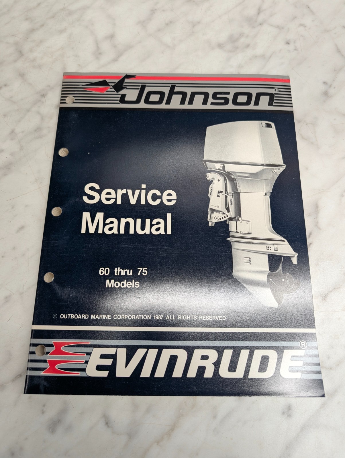 Omc Johnson Evinrude Service Manual "Cc" Models 60 Thru 75 Hp #507662 Oem