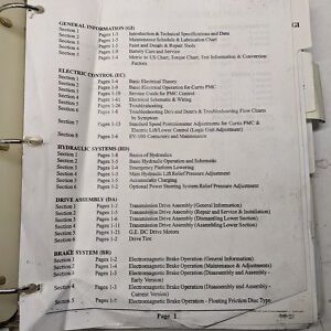 Barrett Nissan Fork Lift Truck Service Repair Manual Rcos(N)-1 1995 Shop