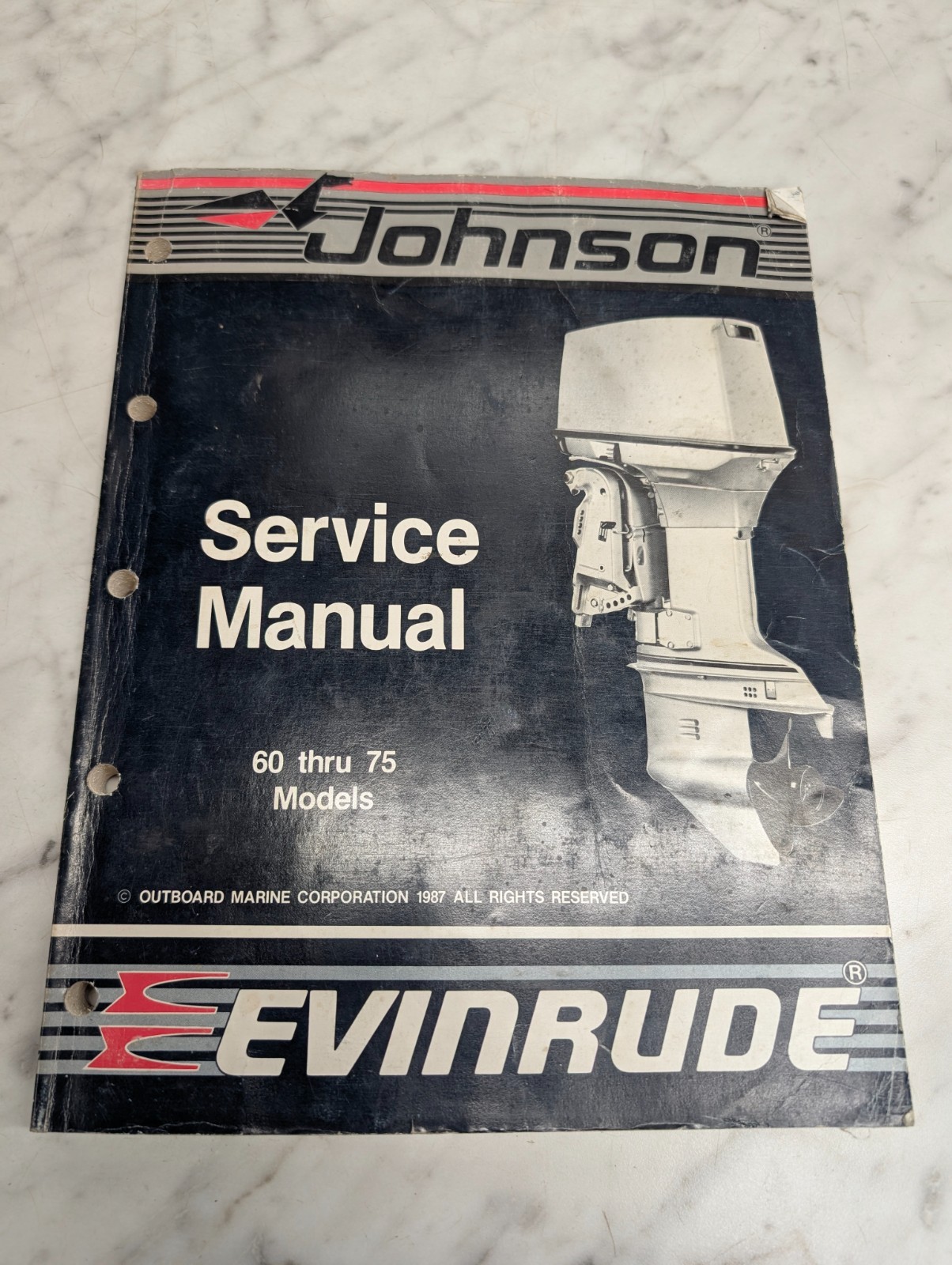 Omc Johnson Evinrude Service Manual "Cc" Models 60 Thru 75 Hp #507662 ~