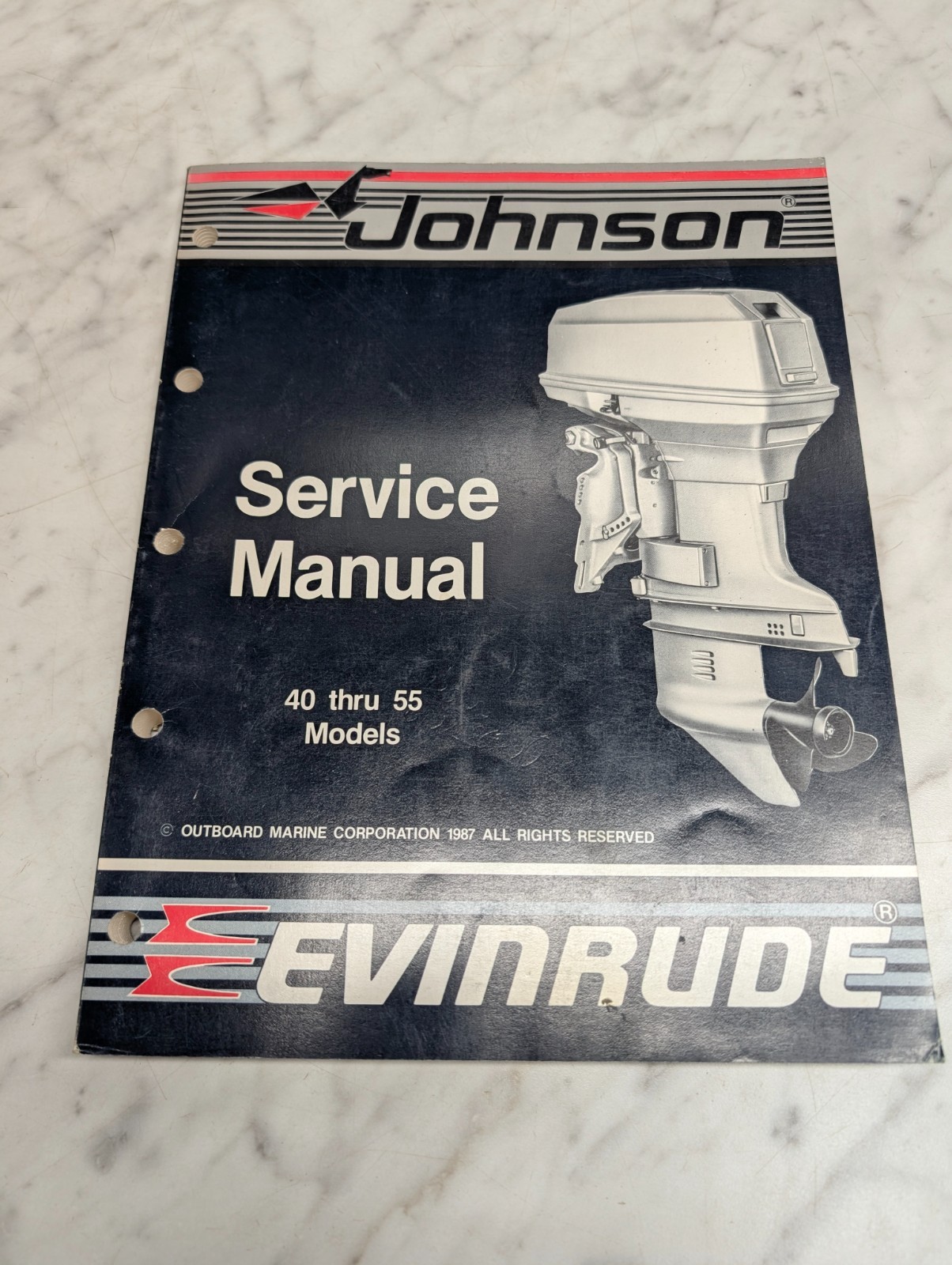 Omc Johnson Evinrude Service Manual "Cc" Models 40 Thru 55 Hp #507661 Oem