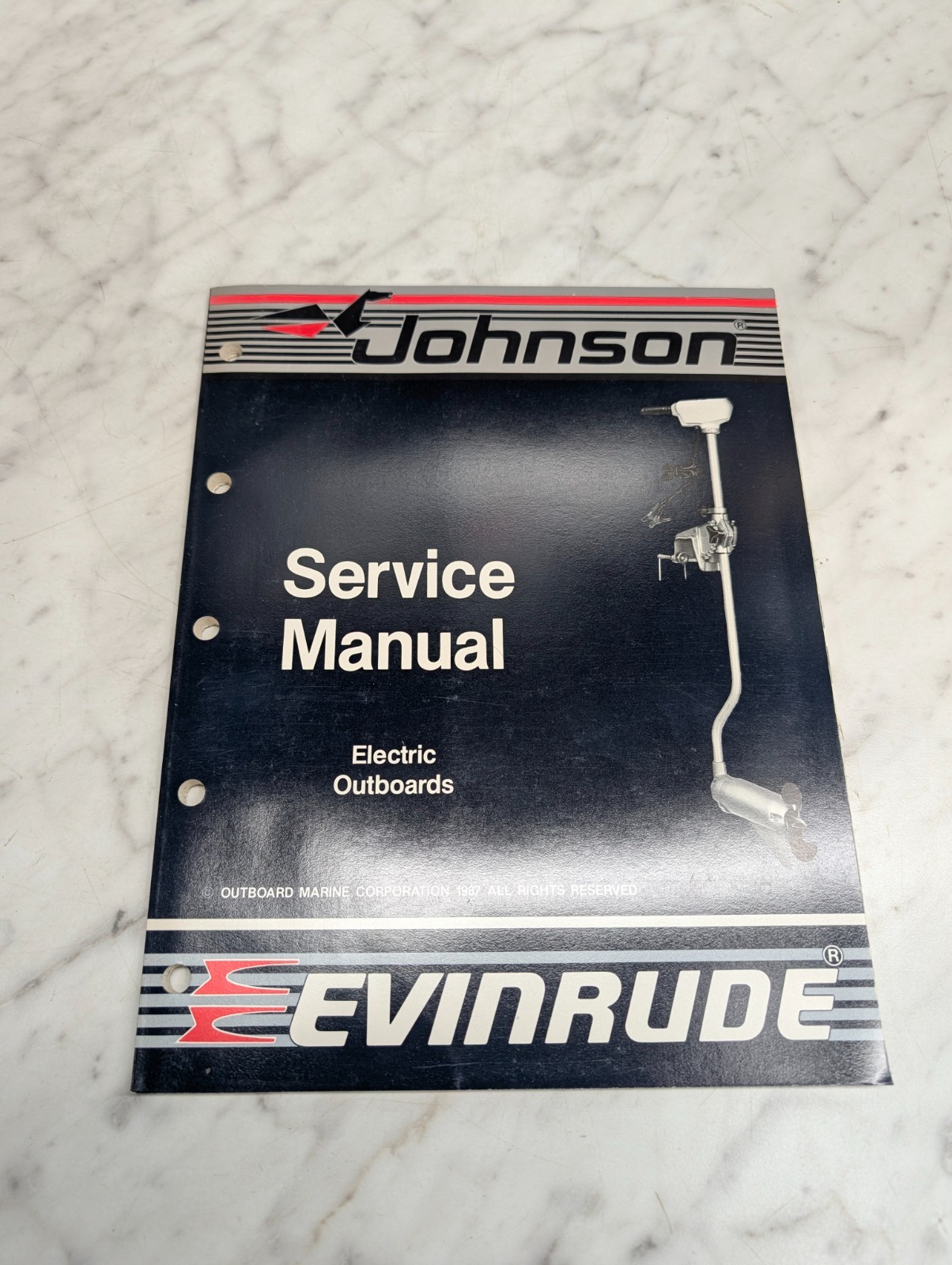 Omc Johnson Evinrude Service Manual "Cc" Models Eob Electric Outboards #507658