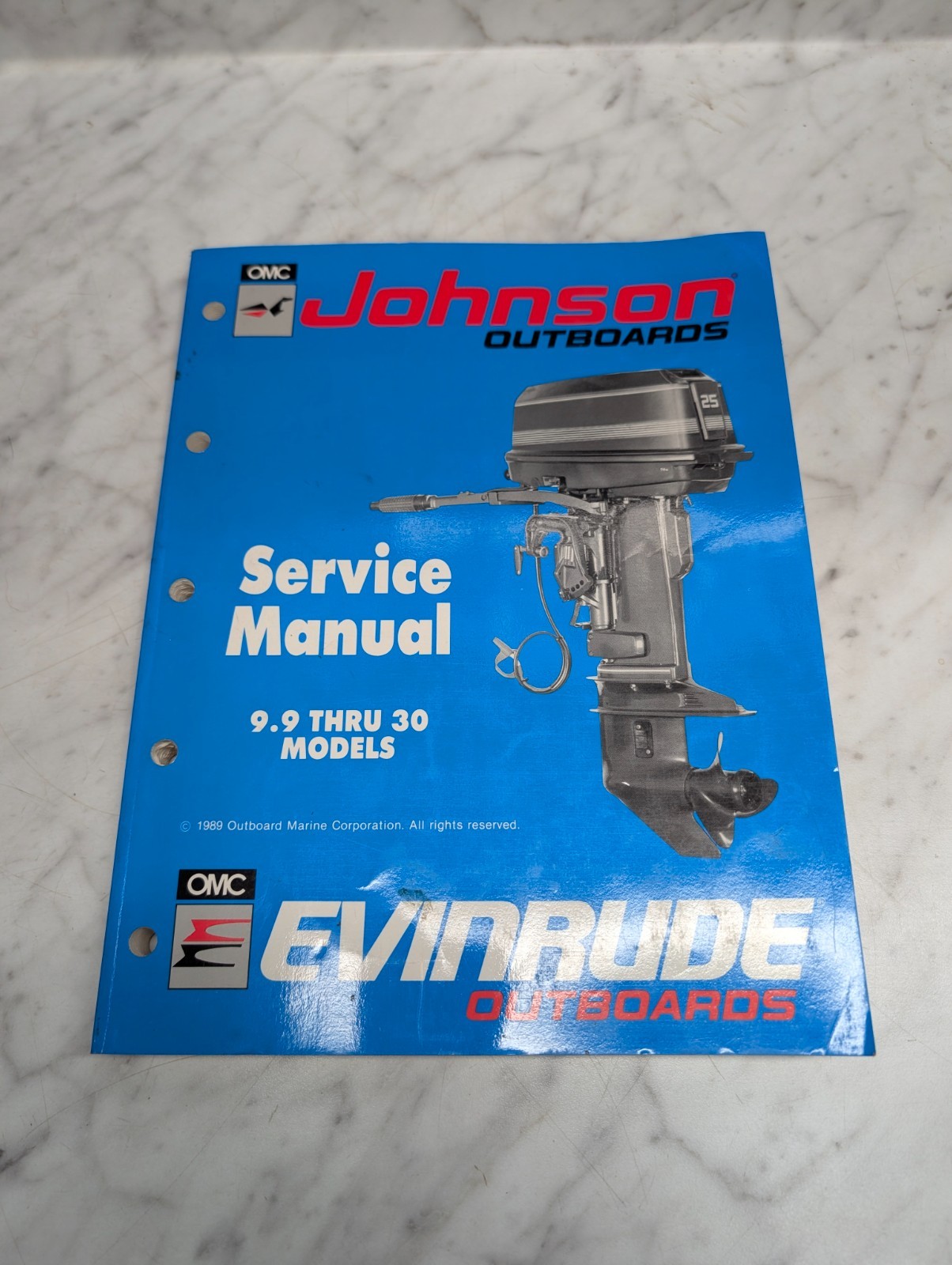 Omc Johnson Evinrude Service Manual "Es" Models 9.9 Thru 30 Hp #507871