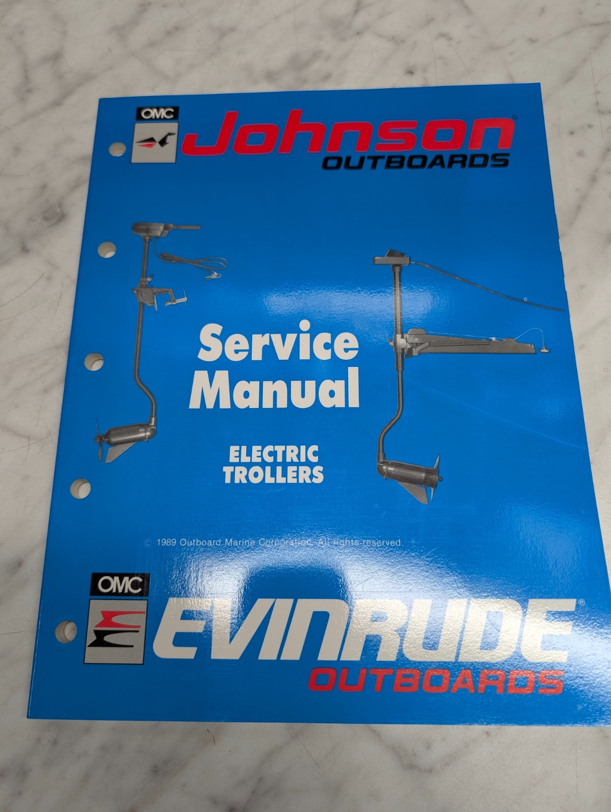 Omc Johnson Evinrude Service Manual "Es" Models Electric Trollers #507869