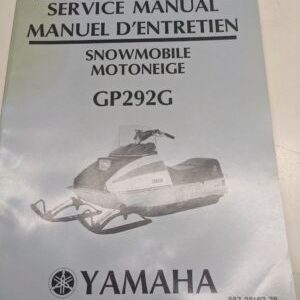 Original Yamaha Oem Owner Service Manual Shop Book Vintage Gp292G 887-28197-70