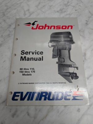 Omc Johnson Evinrude Service Manual "Ce" Cross V Cv Models 88 Thru 175 Hp 507757