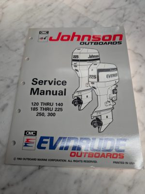 Omc Johnson Evinrude Service Manual "Et" 90° Loop V Lv Models 120-300 Hp #508287