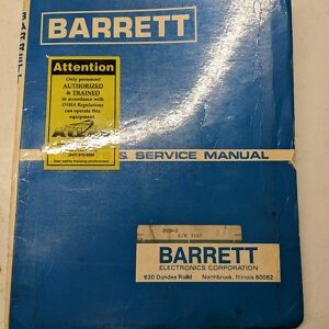 Barrett Fork Lift Truck Parts List Service Manual Jcl-2 Jc-2
