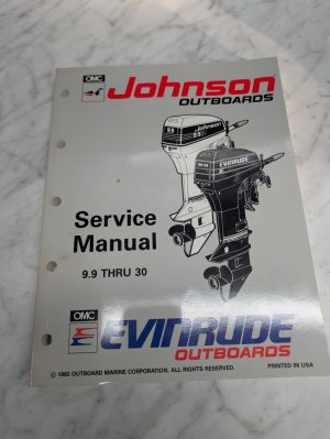 Omc Johnson Evinrude Service Manual "Et" Models 9.9 Thru 30 Hp #508282