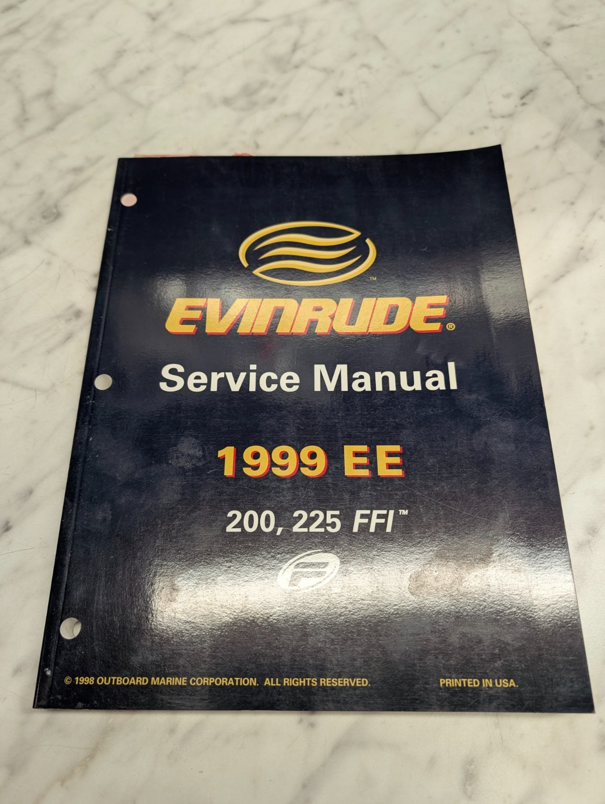 Omc Johnson Evinrude Service Manual "Ee" Models 90° V6 Ffi 200 225 Hp #787025