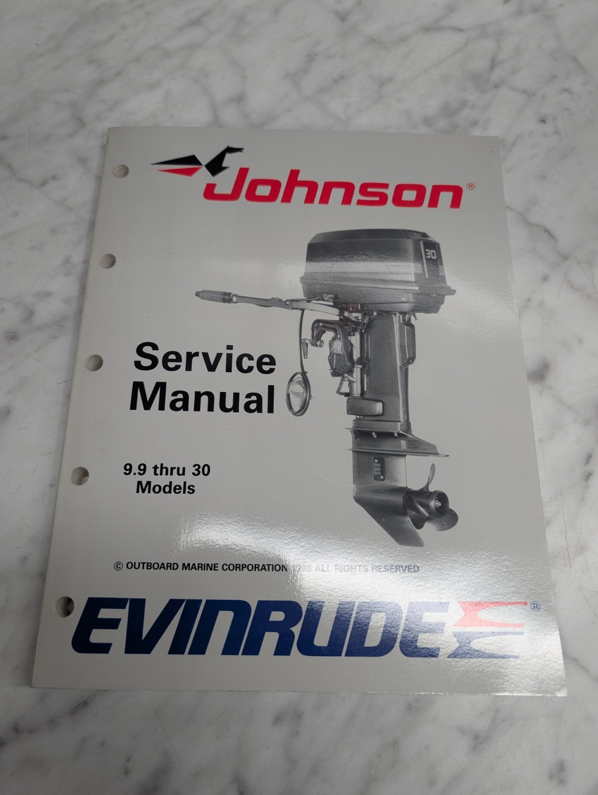 Johnson Evinrude Omc Service Manual "Ce" Models 9.9 Thru 30 Hp #507754