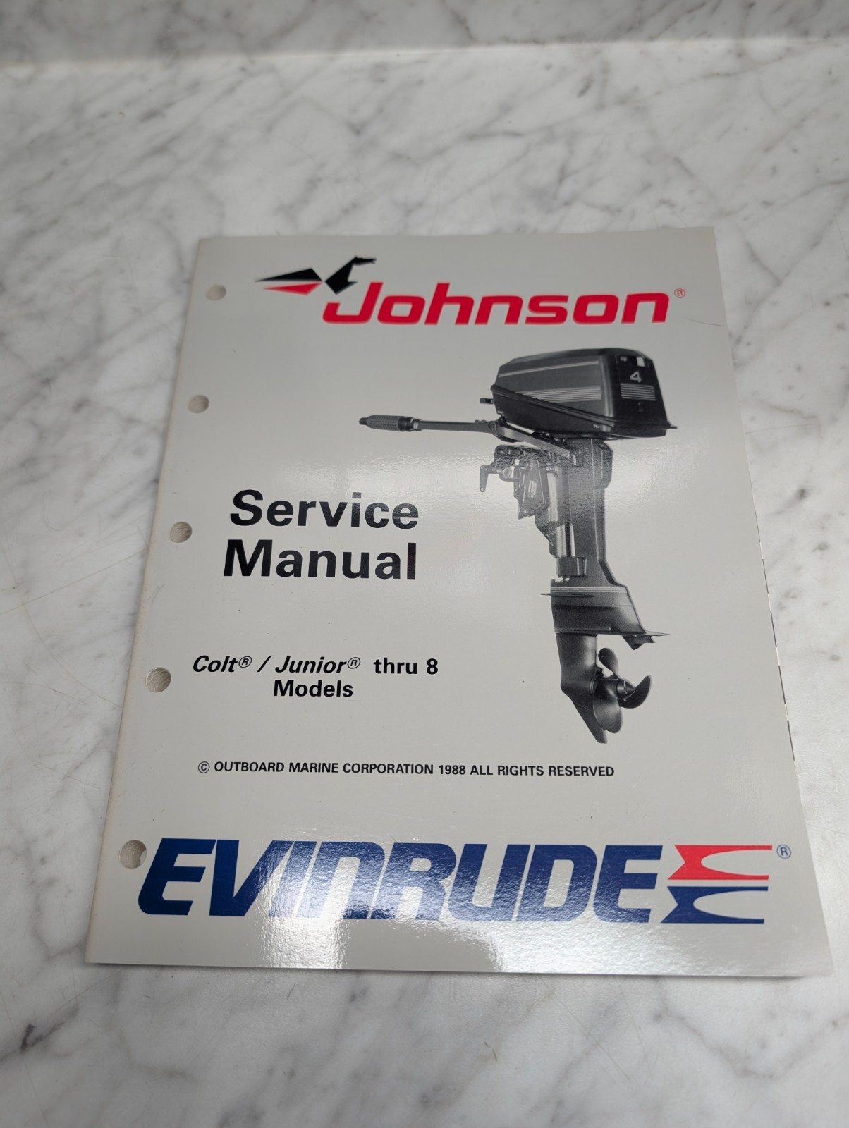 Johnson Evinrude Omc Service Manual "Ce" Models Colt / Junior Thru 8 Hp #507753