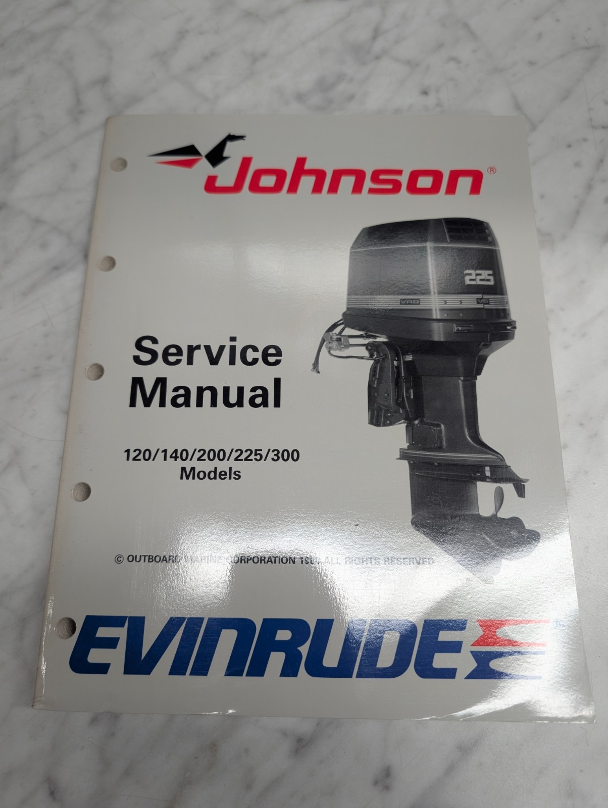 Johnson Evinrude Omc Service Manual "Ce" Models Loop V Lv 120 Thru 300 Hp 507758
