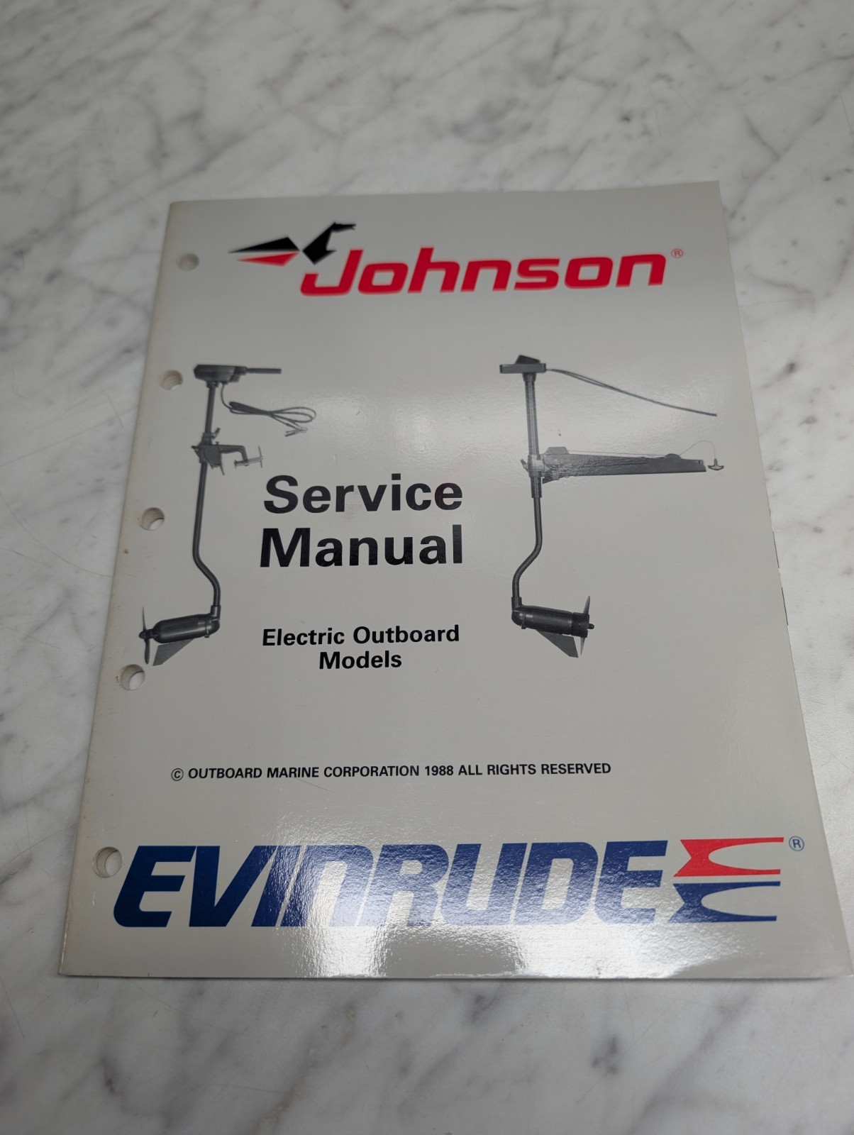 Johnson Evinrude Omc Service Manual "Ce" Eob Electric Outboard Trolling #507752