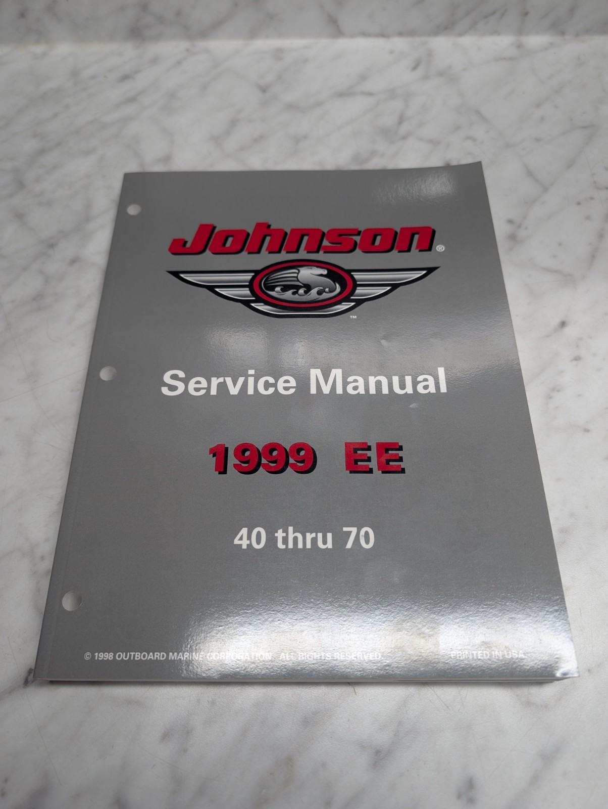 Johnson Evinrude Omc Service Manual "Ee" Models 40 Thru 70 Hp #787030