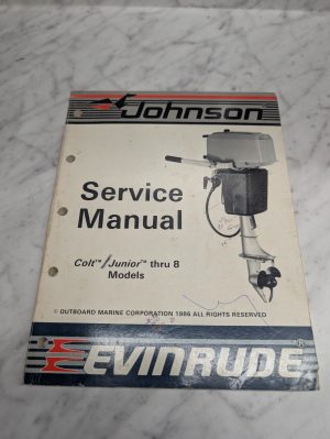 Omc Johnson Evinrude Service Manual "Cu" Models Colt Junior Thru 8 Hp 507614