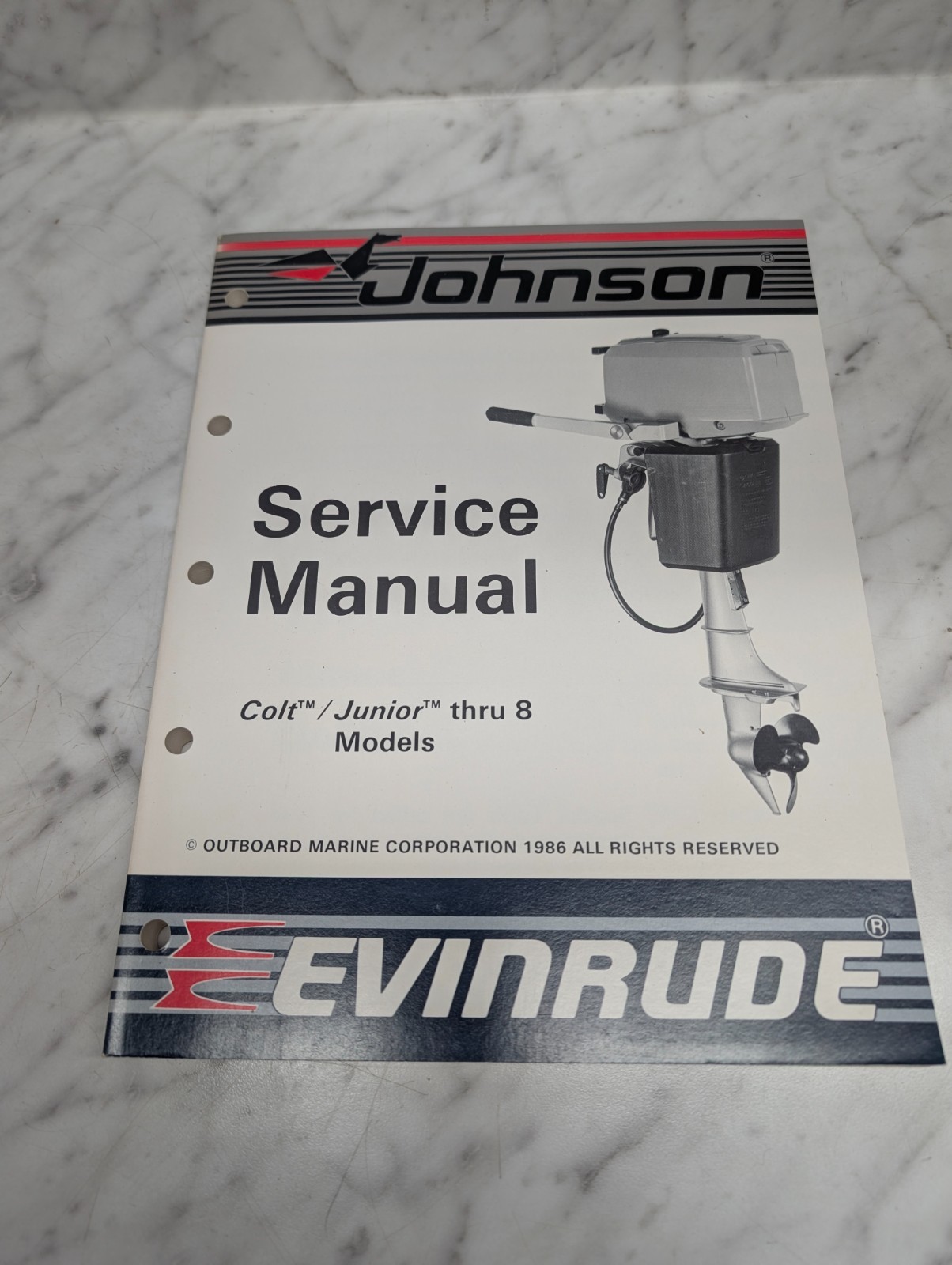 Omc Johnson Evinrude Service Manual "Cu" Models Colt Junior Thru 8 Hp #507614