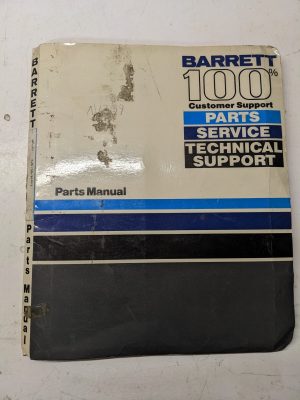 Barrett Fork Lift Truck Parts List Book Manual Wp-40 Catalog